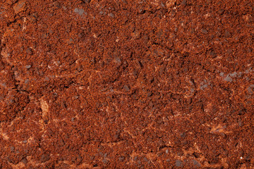 Sweet Background. Brownie cake with coffee powder and chocolate