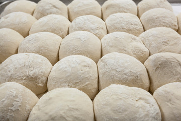 Fototapeta na wymiar ready-made bread doughs