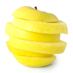 Fototapeta na wymiar Sliced apple