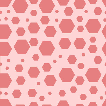 Seamless pattern hexastyle style with abstract geometric background