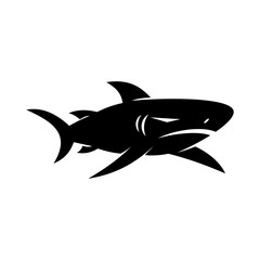 Shark logo design vector modern concept template