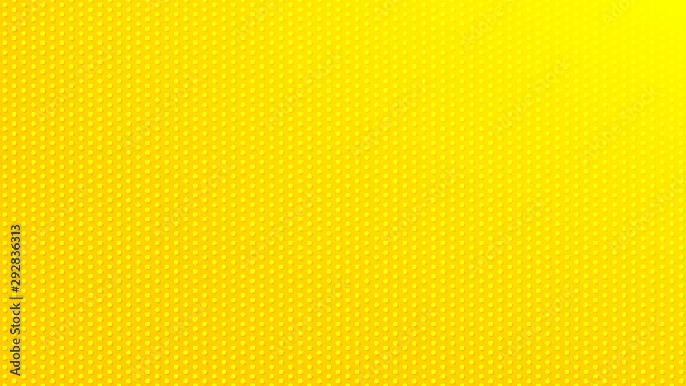 Wall mural blurred background. circle dots pattern. abstract yellow gradient design. round spot texture backgro