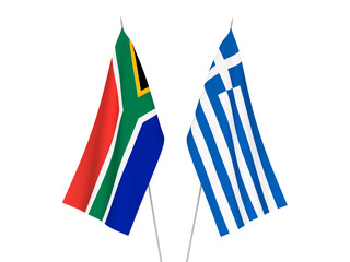 Greece and Republic of South Africa flags