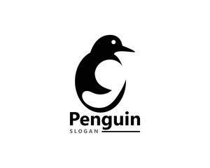 Fototapeta premium Penguin bird Logo Template vector icon illustration design