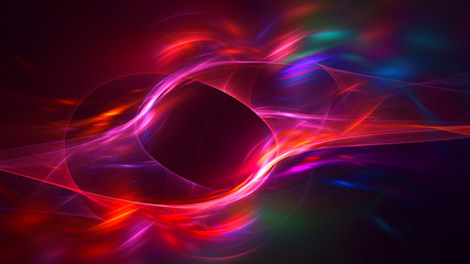 3D rendering abstract fractal business background