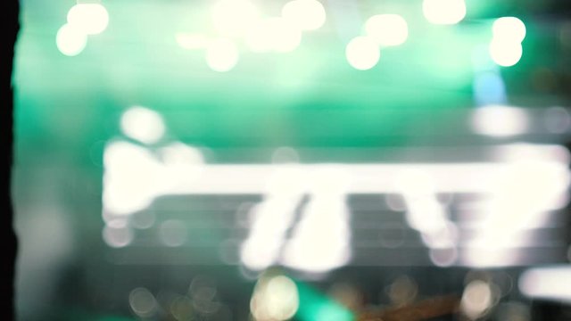 Free stage with lights. Stage lighting background. Concert light. Flashing Wall Flashlights Floodlight Blinder Blinking  Flash Club Disco Lights Matrix Beam
