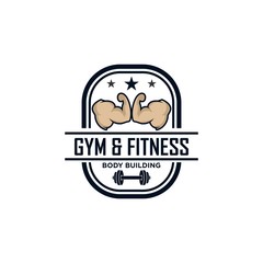Fitness logo design template health or gym vector image