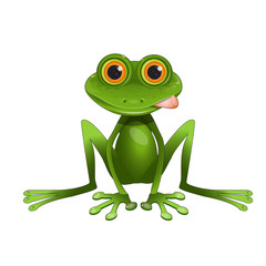 Stock Illustration Sitting Frog