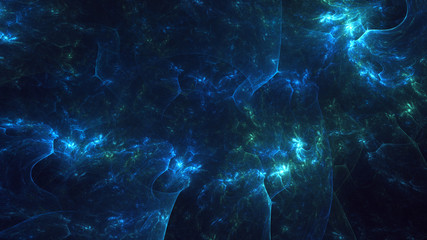 3D rendering abstract fractal electromagnetic background 