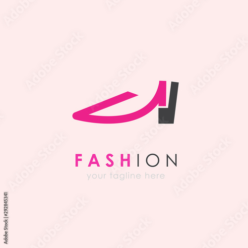 Fashion Logo With Modern Concept Women S Shoe Store Logo Design Vector Illustration Wall Mural Upnowgraphic