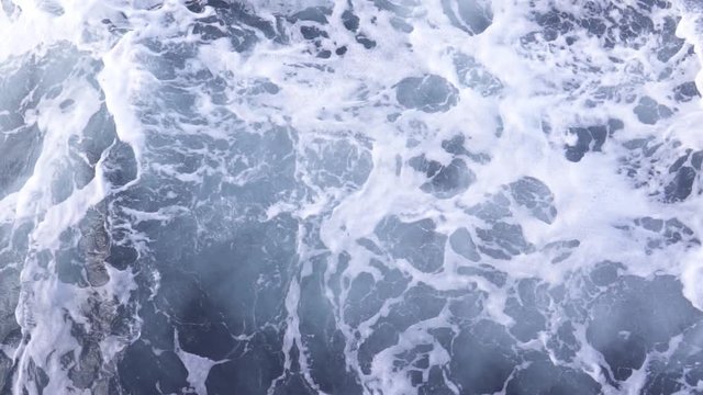 Bali water texture in slow motion