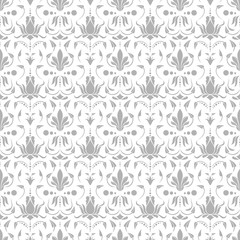Floral seamless texture. Wallpaper pattern with decorative flowers. Vector vintage floral background. Illustration floral seamless pattern, vintage flower backdrop