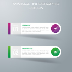 Infographic template with 2 options, workflow, process chart,Timeline infographics design vector can be used for workflow layout, diagram, annual report, web design, steps or processes. - Vector
