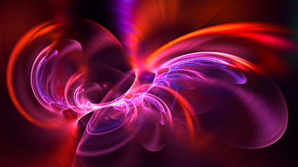 3D rendering abstract fantasy light fractal background
