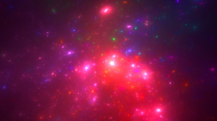 3D rendering abstract space and nebula background 
