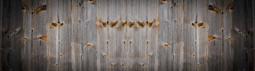 old brown rustic weathered wooden texture - wood background panorama