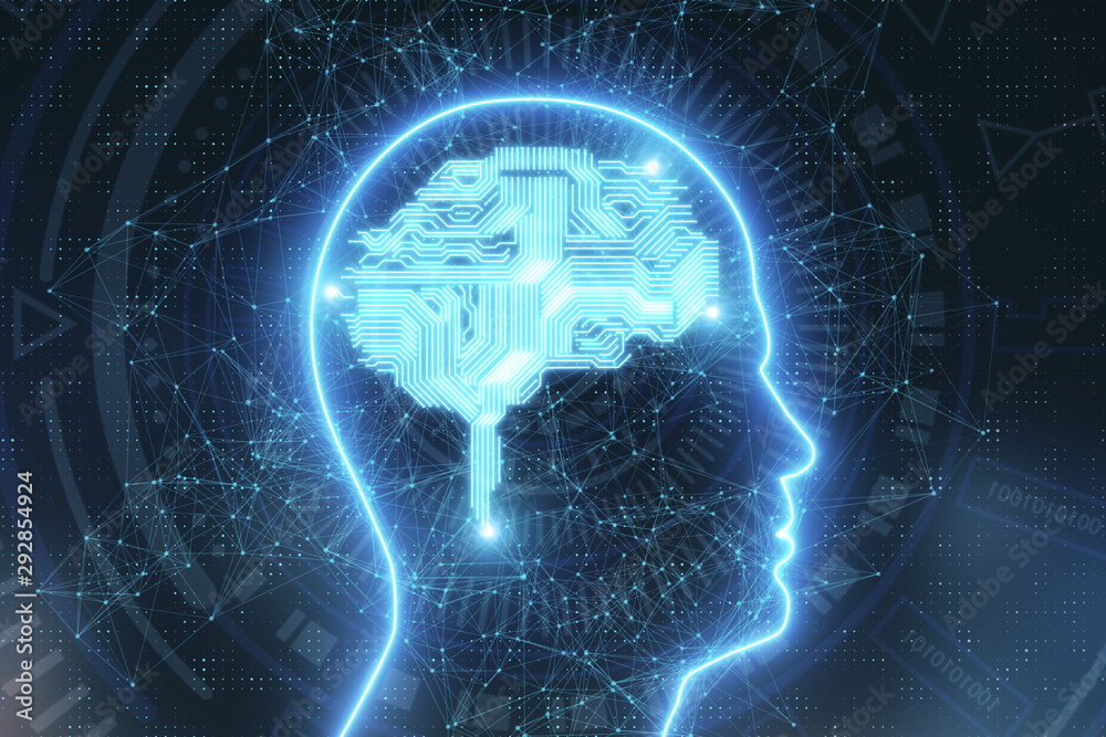 Canvas Prints artificial intelligence and future concept