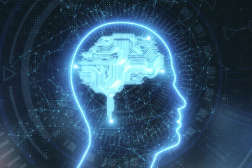 Artificial intelligence and future concept