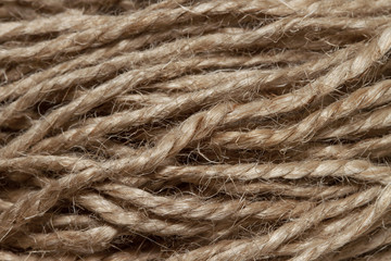 Jute twine rope spool macro