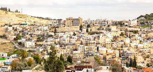 Panorama of Jerusalem old city. Israel