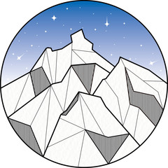 Mountain Illustration #04