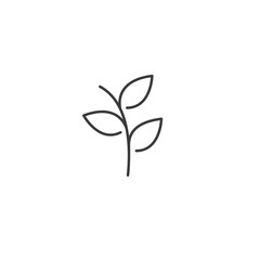 Fototapeta na wymiar Tree leaf icon