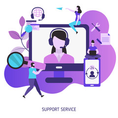 Support service concept