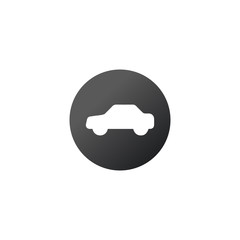 Car. monochrome icon. Stock vector illustration on white background.