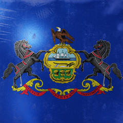 Fototapeta premium Pennsylvania State flag icon