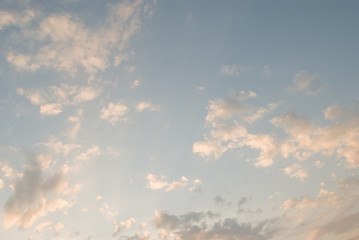 Blue sky with beautiful white clouds