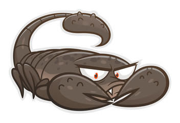 Cute angry scorpion
