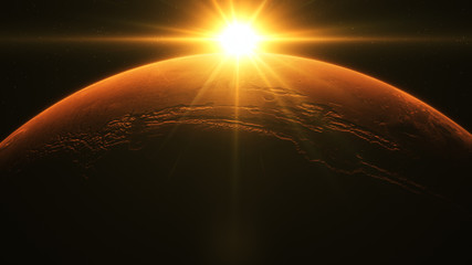 Sunrise above Mars  © Interstellar