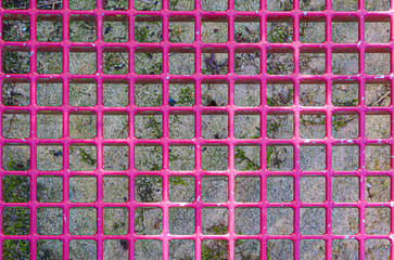 Metallgitter pink farbig