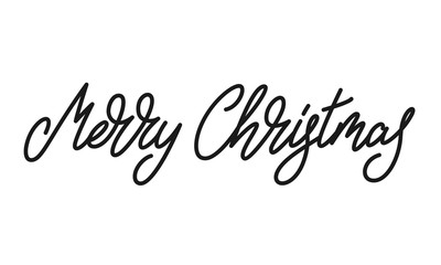 Merry Christmas text. Xmas lettering calligraphy design