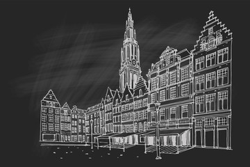 Fototapeta premium Grote Markt square in Antwerpen, Belgium.
