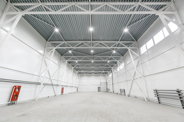 Interior of empty warehouse