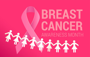 Obraz premium Breast Cancer Awareness Month banner