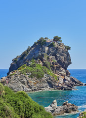 Incredible nature of Skopelos island, Sporades, Greece. Mamma Mia beach