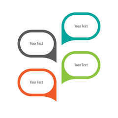 Speech bubble icon set vector