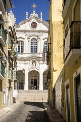 Fototapeta na wymiar A church in Lisboa