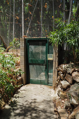 Green steel insect security door