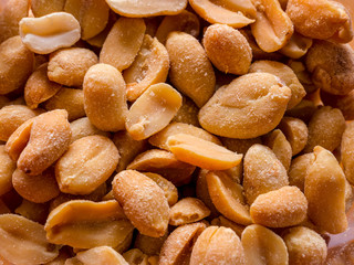 Lots of roasted and salted peanuts