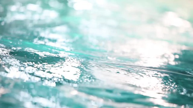 Close up of relaxing, bubbly pool water. Spa Resort Summer Holidays