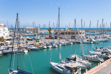Port of Almerimar, Almería, Abdalucia,Spain. - obrazy, fototapety, plakaty