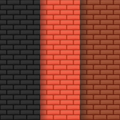 Brickwall pattern background set