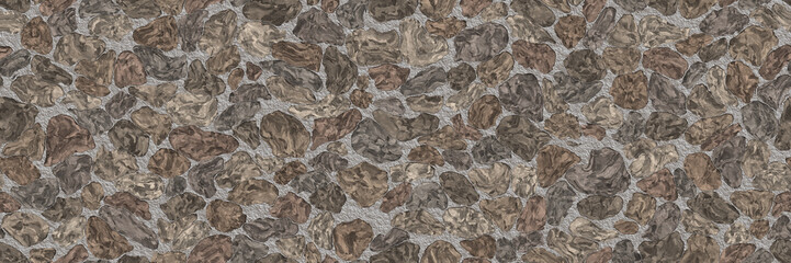 Background stones- abstract wall. 3d illustration.