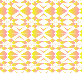 Geometric shape gradient color pattern design for textile and background