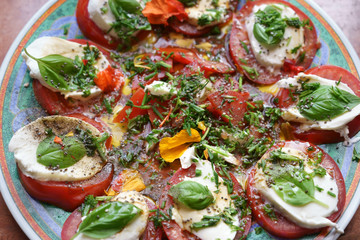 Mozzarella Basil Tomato Salad