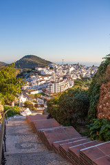 view of the city of Frigiliana Spain