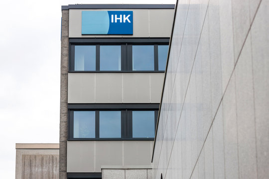 siegen, North Rhine-Westphalia/germany - 08 09 19: ihk siegen sign in siegen germany